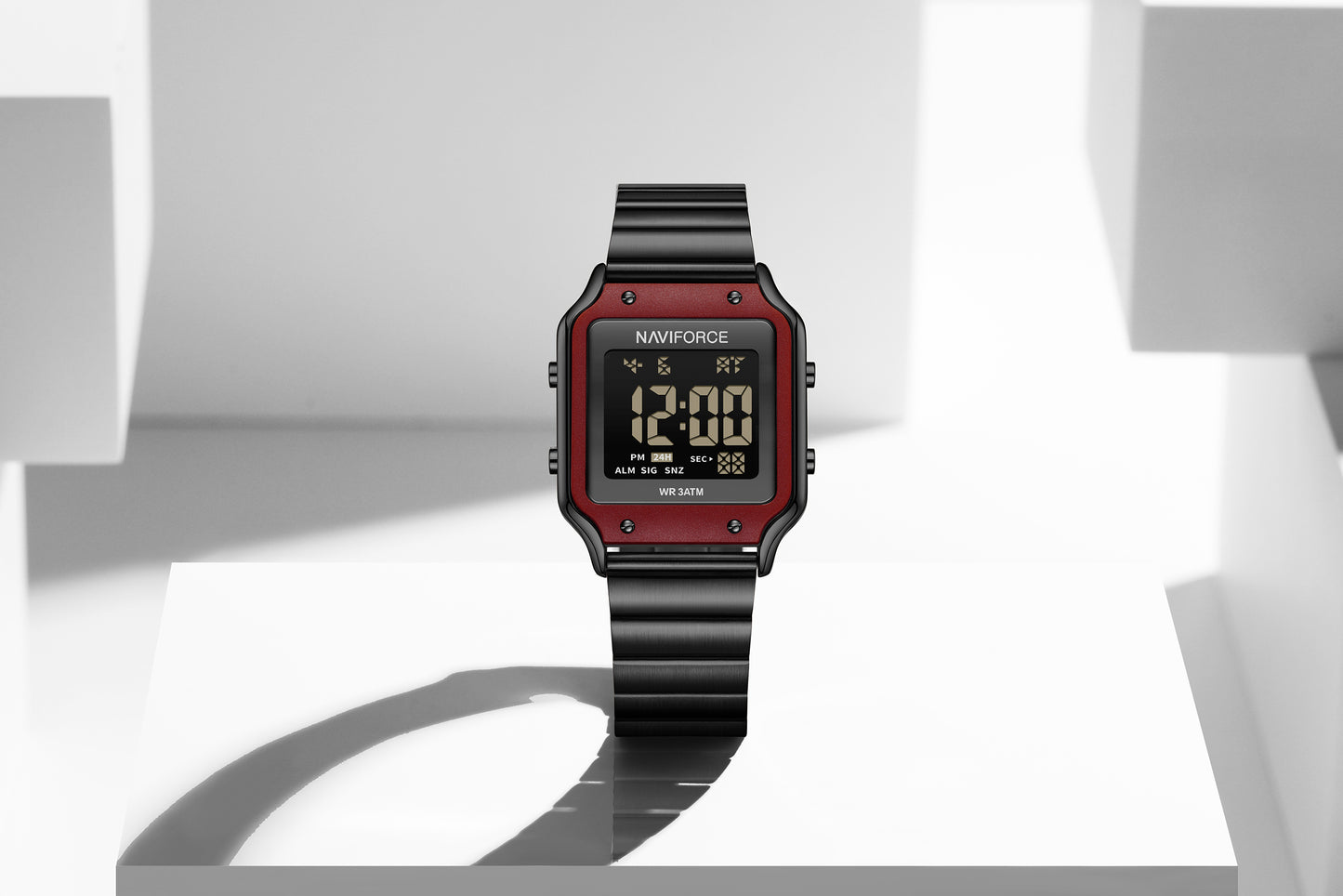 Naviforce 5046 Cleverly Women Watch - Black Red