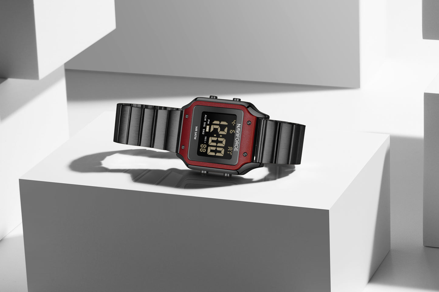 Naviforce 5046 Cleverly Women Watch - Black Red