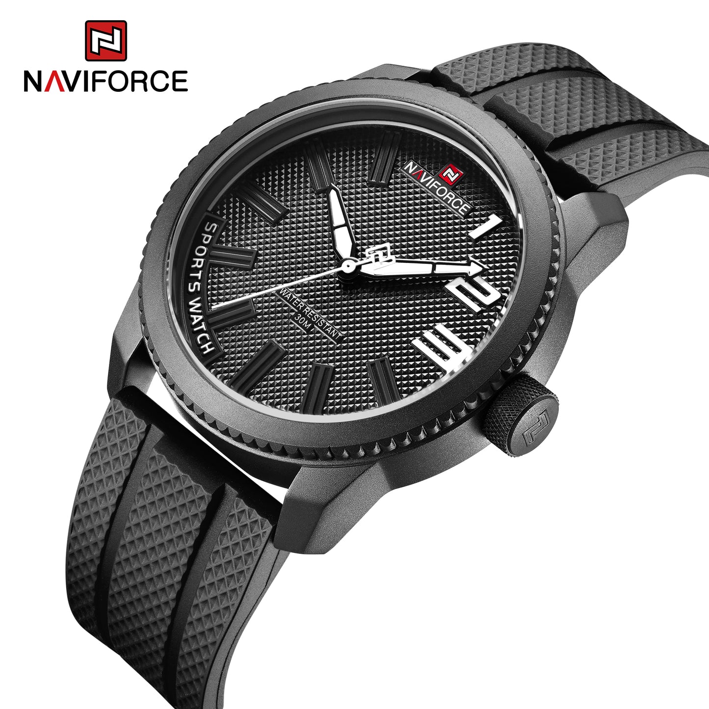 Naviforce 9202T Grandel Men Watch - Black