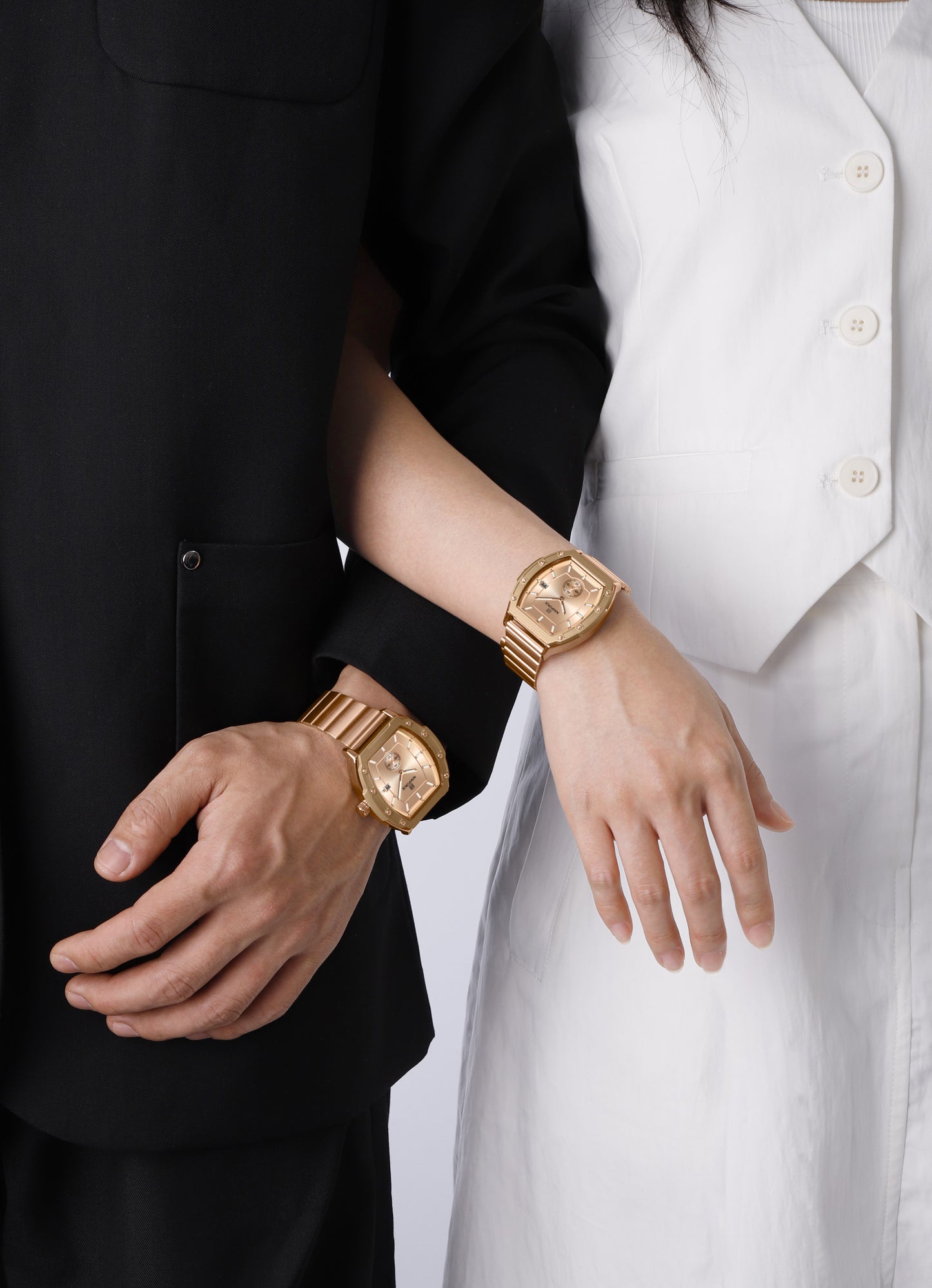 Naviforce NF8068 Paris Couple Watch - Rosegold