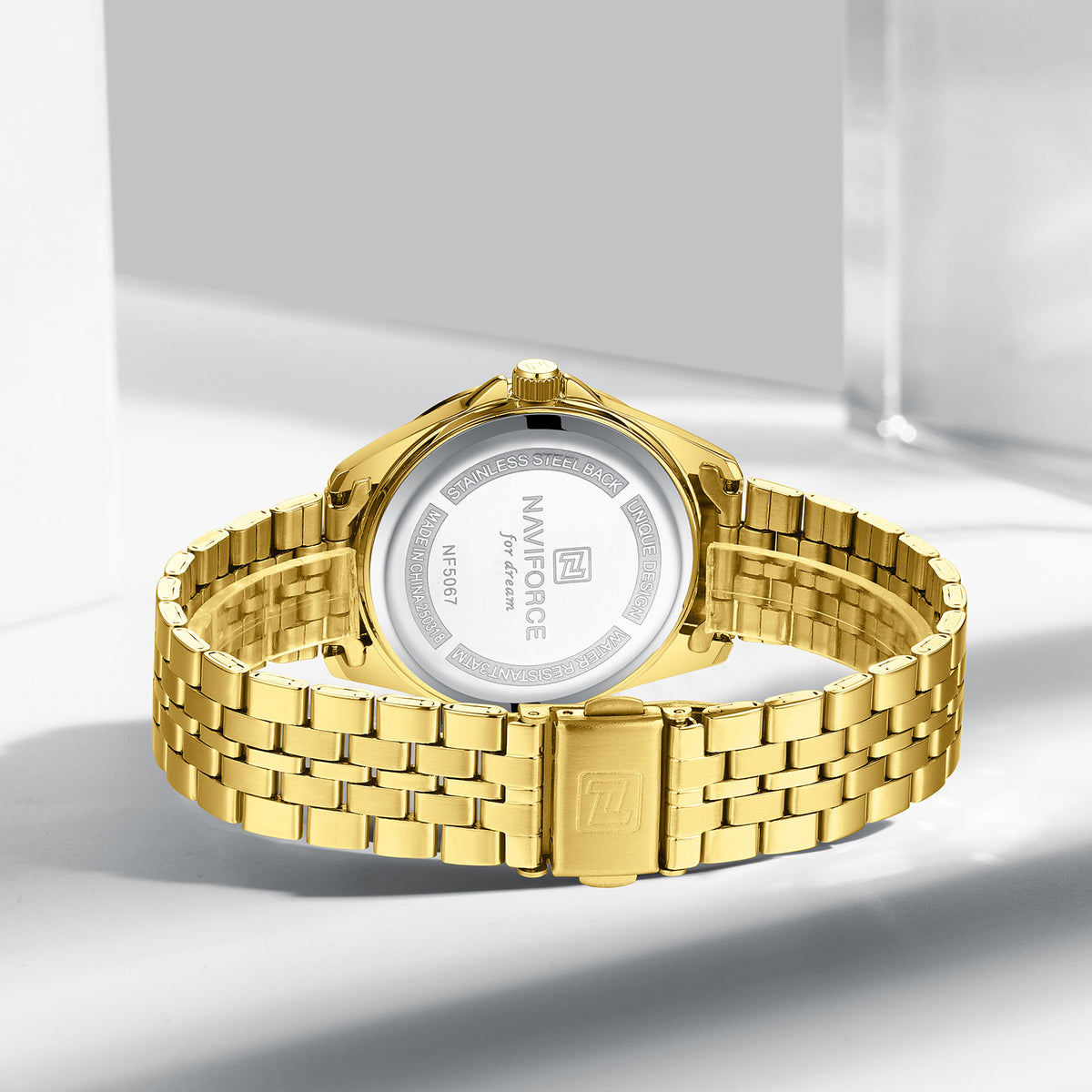 Naviforce 5067 PureFemme Women Watch - Gold White