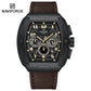 Naviforce 8053 Gently Men Leather Watch - DarkBrown