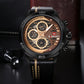 Naviforce 9110 Titanium Men Watch - Black RoseGold