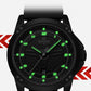 Naviforce 8031 Trendy Men Silicon Watch - Black