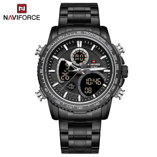 Naviforce 9182 Torpedo Men Watch - Black