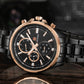 Naviforce 9089s Tourbillion Business Men Watch - Black RoseGold