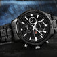 Naviforce 9089s Tourbillion Business Men Watch - Black White