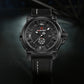 Naviforce 9099 Vortex Men Leather Watch - Black