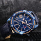Naviforce 9117 Fozi Men Leather Watch - Blue