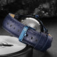 Naviforce 9117 Fozi Men Leather Watch - Blue