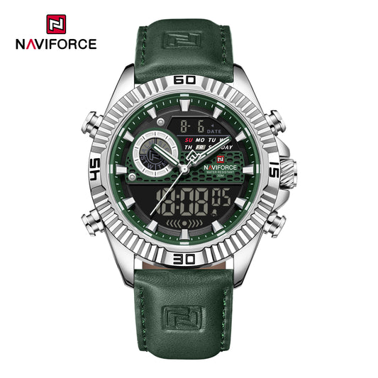 Naviforce 9262L Voyager Men Leather Watch - Green