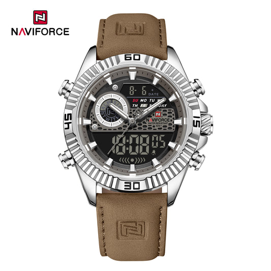 Naviforce 9262L Voyager Men Leather Watch - Brown