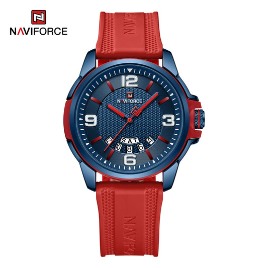 Naviforce 9215T Polo Men Watch - Red Blue