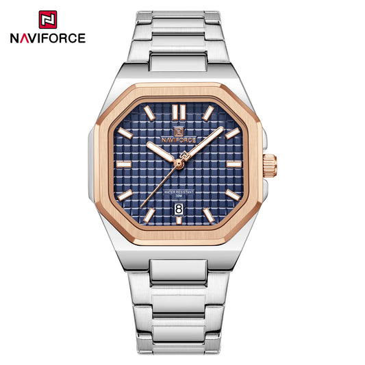 Naviforce 5053 Bold Women Watch - Silver RoseGoldBlue