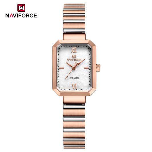Naviforce 5050 Beverly Women Watch - RoseGold White
