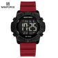 Naviforce 7110 Tonneau Sport Men Watch - Red Black