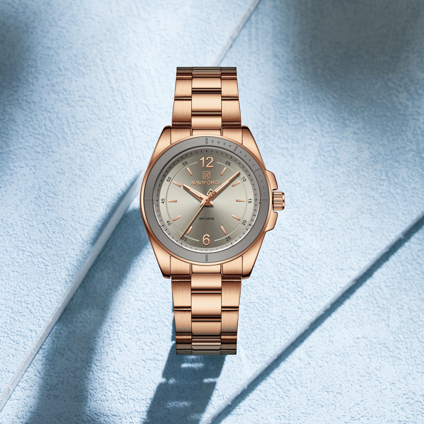 Naviforce 5062 Eminent Women Watch - Rosegold Grey