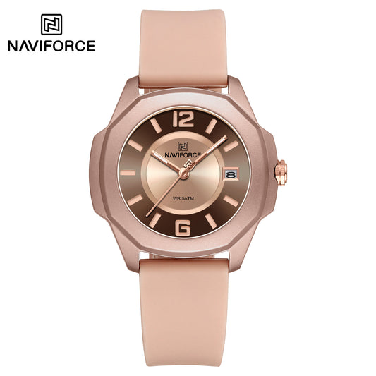 Naviforce 7107 Naddy Women Watch - Tan Brown