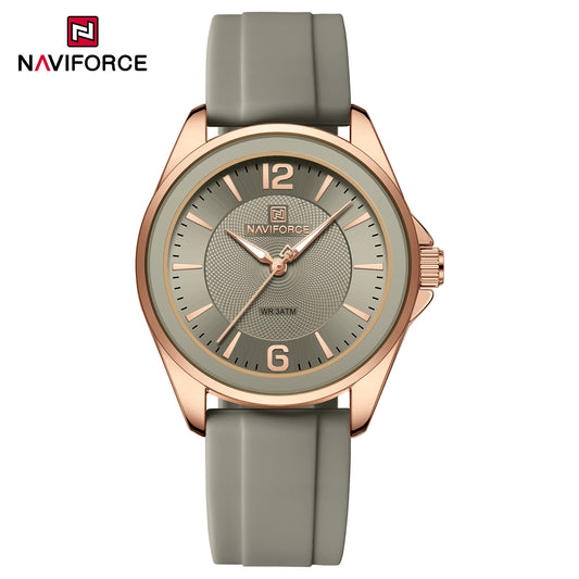 Naviforce 5068 Spark Women Watch - Grey RoseGold