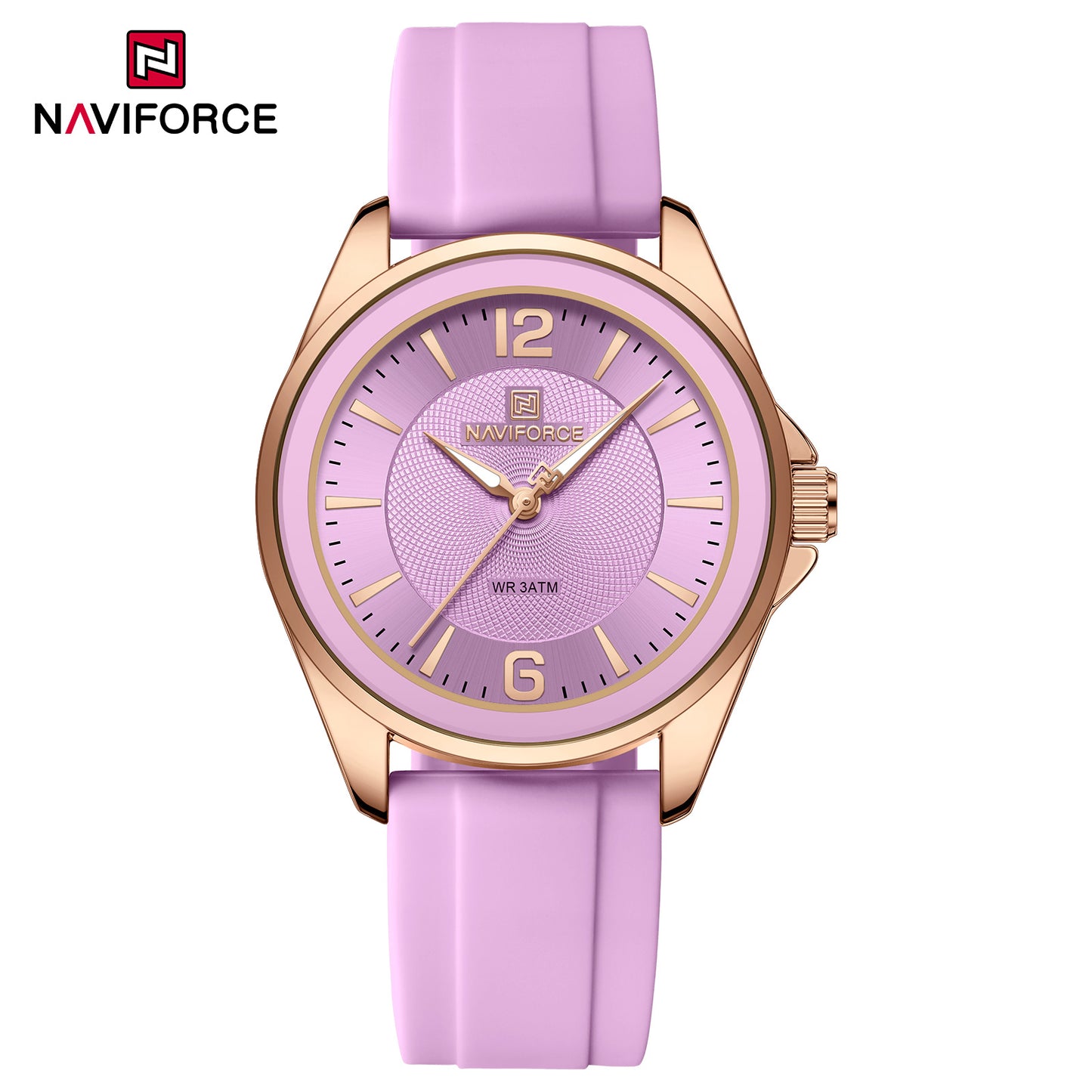 Naviforce 5068 Spark Women Watch - Lilac RoseGold
