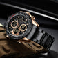 Naviforce 9197 Electron Men Watch - RoseGold Black