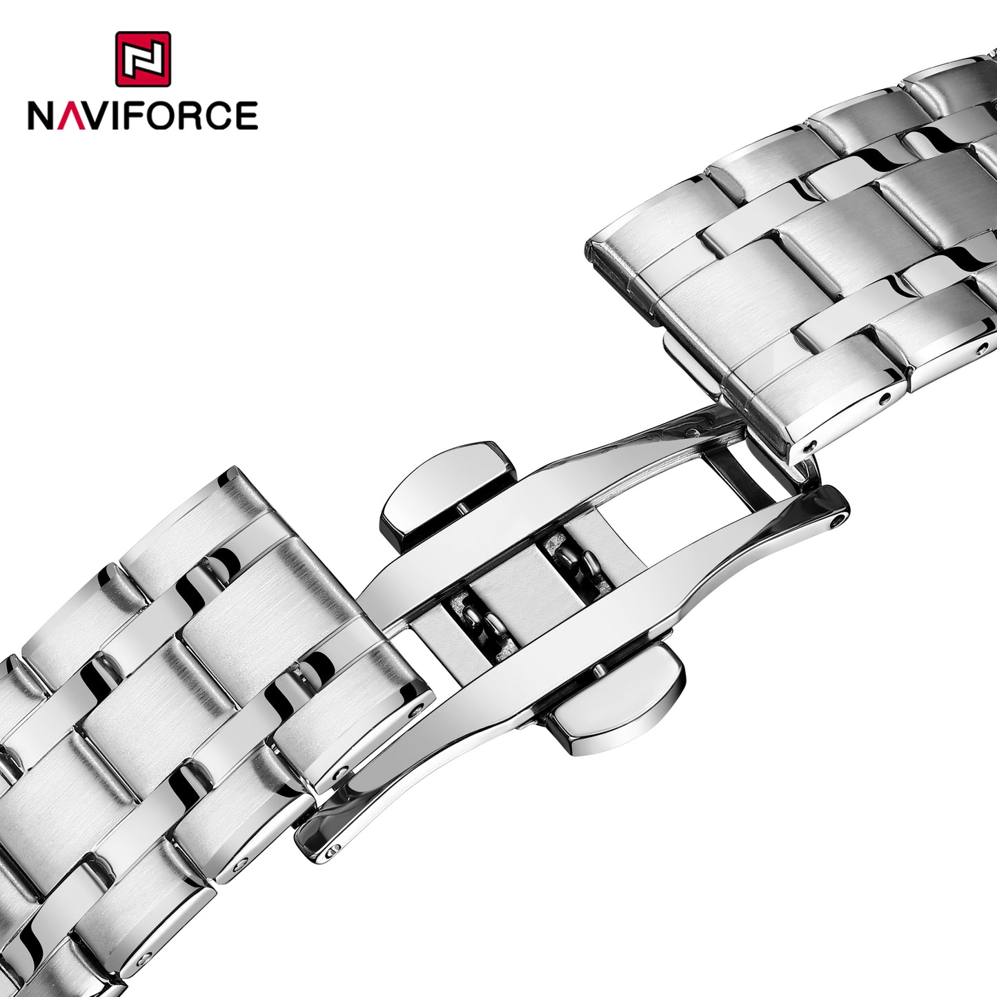 Naviforce 9230 Gamora Quartz Analog Men Watch - Silver