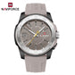 Naviforce 7112 Brigadier Silicon Men Watch - Light Grey