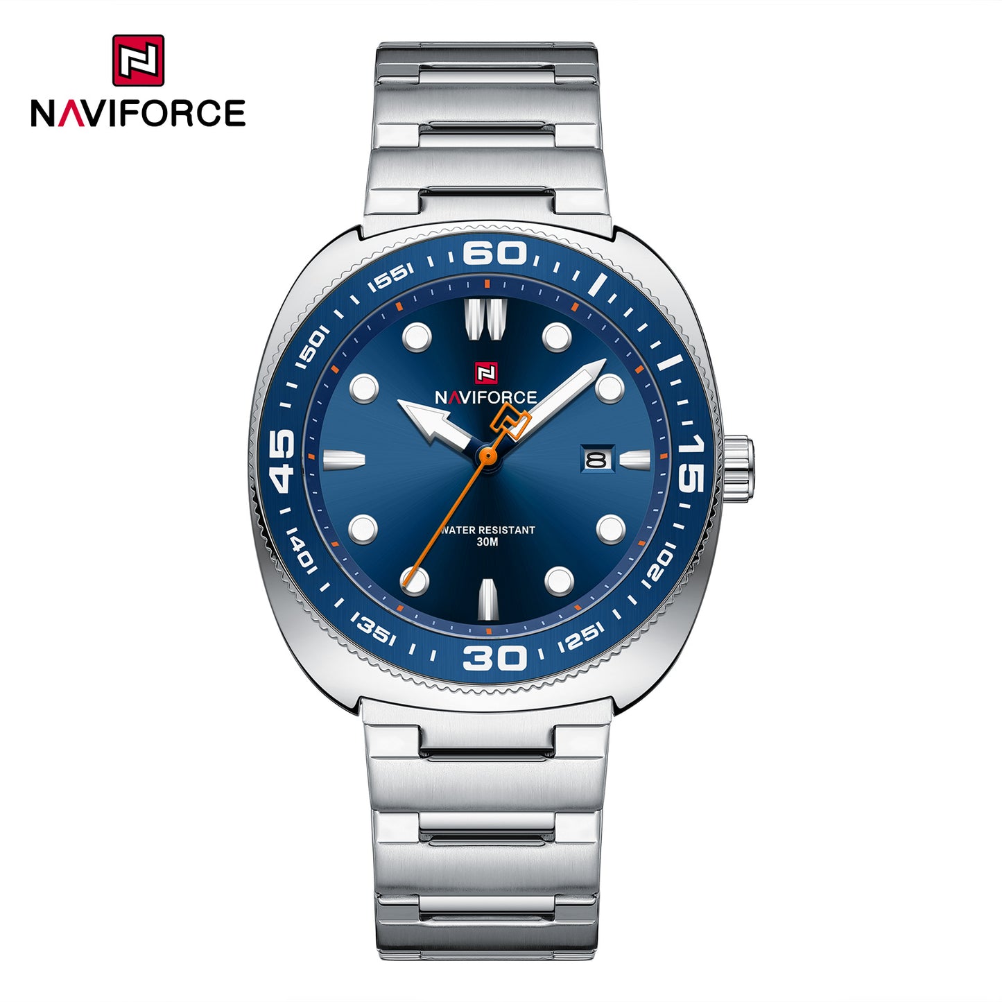 Naviforce 9250 Zala Men Watch - Silver Blue