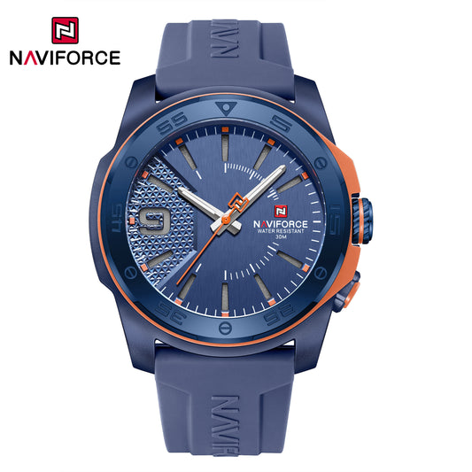 Naviforce 7112 Brigadier Silicon Men Watch - Blue