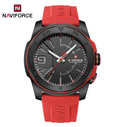 Naviforce 7112 Brigadier Silicon Men Watch - Red
