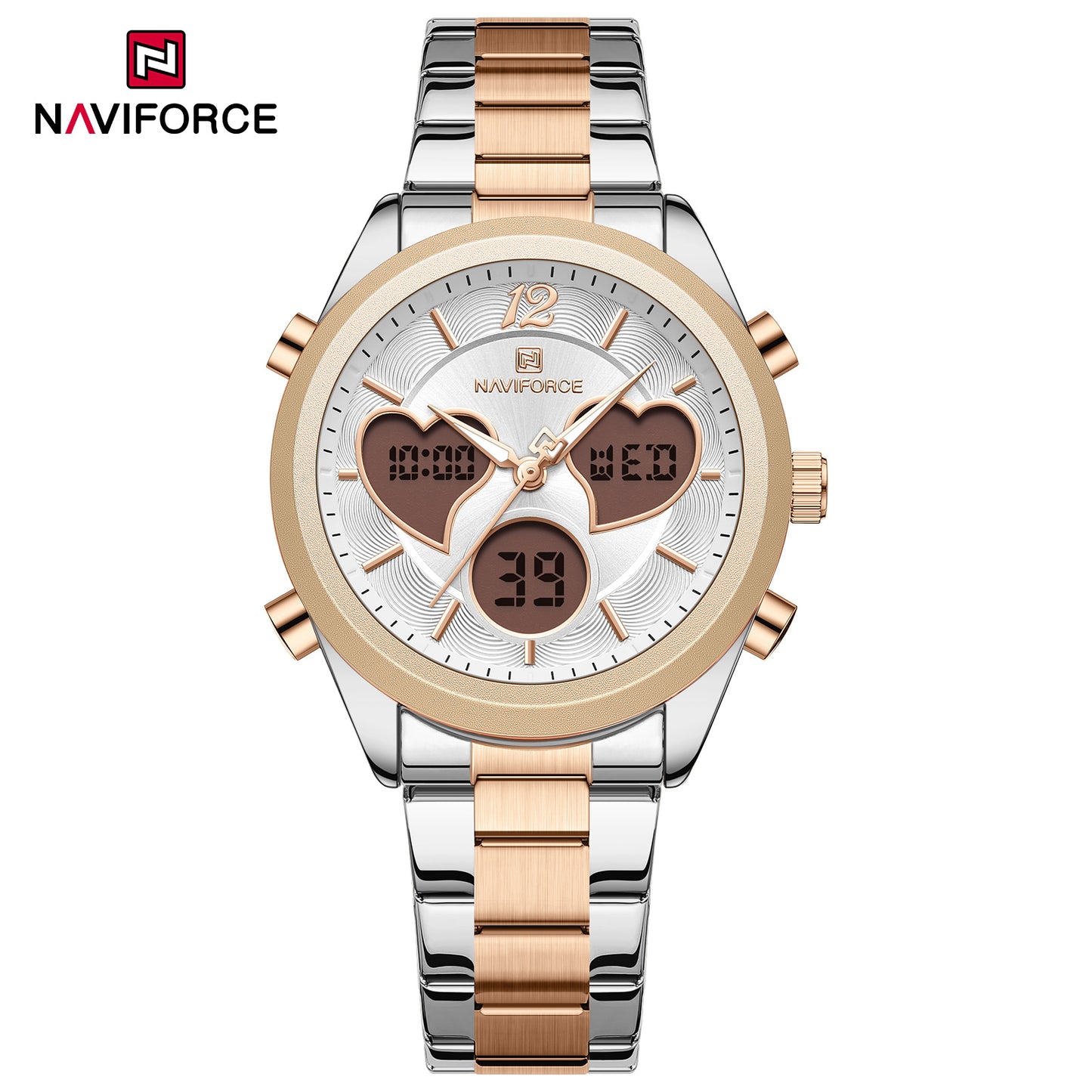 Naviforce NF5045 Lovie Women Watch - Silver Rosegold