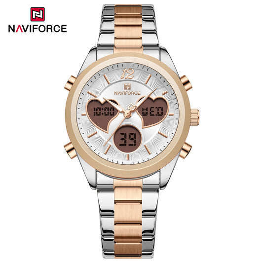 Naviforce NF5045 Lovie Women Watch - Silver Rosegold