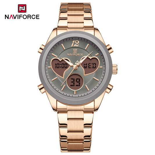 Naviforce 5045 Lovie Women Watch - Rosegold Grey