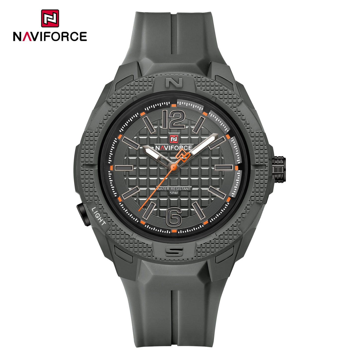 Naviforce 7126 Haute Silicone Men Watch - Dark Grey