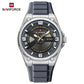Naviforce 9260 Quantum Silicone Men Watch - Silver Grey