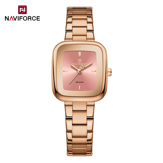 Naviforce 5075 Mira Women Watch - RoseGold Peach