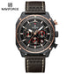Naviforce NF8057 Chronomaster Men Watch - Coffee-Brown