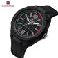 Naviforce 7126 Haute Silicone Men Watch - Black