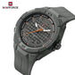 Naviforce 7126 Haute Silicone Men Watch - Dark Grey