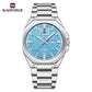 Naviforce 9273 Gentleman Edition Men Watch - Silver Blue