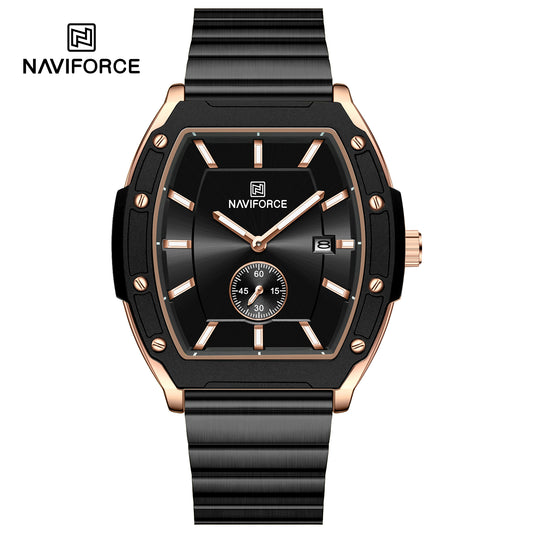 Naviforce NF8068 Paris Couple Watch - Black