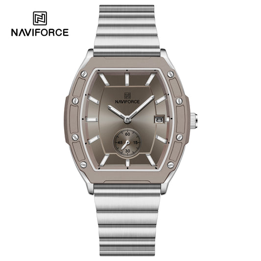 Naviforce 8068 Paris Women Watch - Silver Grey