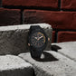 Naviforce 7126 Haute Silicone Men Watch - Black RoseGold