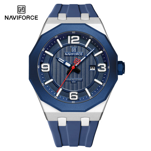 Naviforce 8079 Retro Style Men Watch - Blue