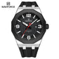 Naviforce 8079 Retro Style Men Watch - Silver Black
