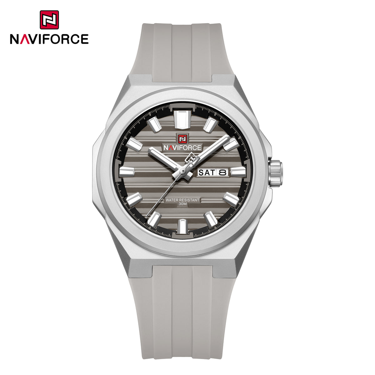 Naviforce 9279 Expenditure Men Watch - Light-grey