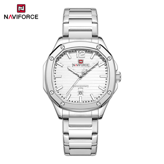 Naviforce 9243S Pantom Men Watch - Silver