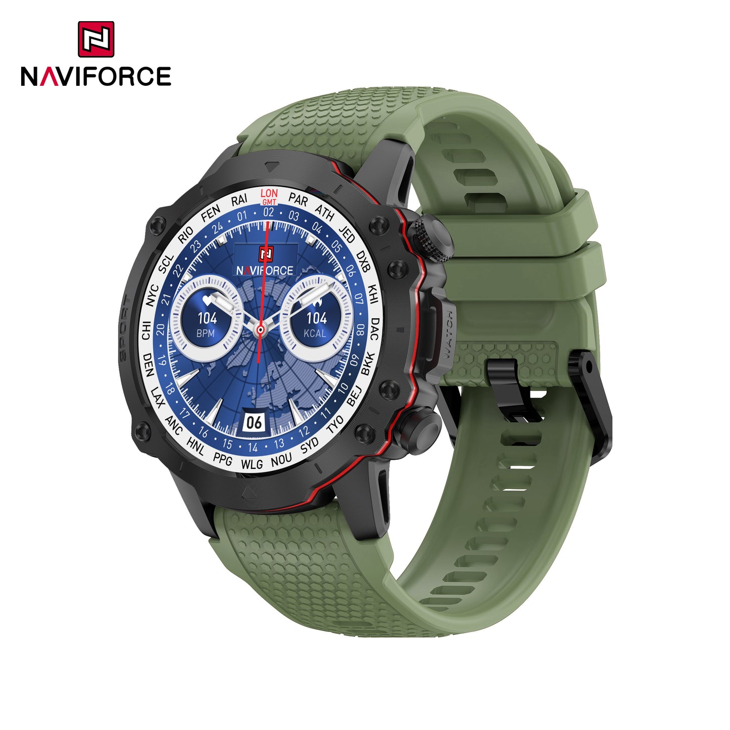 Naviforce NT10 SportPro Smart Watch - Black Green