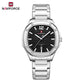 Naviforce 9243S Pantom Men Watch - Silver Black