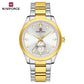Naviforce 9231 TerraTime Men Watch - SilverGold